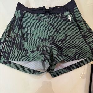 Tucann Green Camouflage Men's Swim Trunks